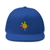 Philippines Sun LGBTQ Flat Bill  Snapback Cap